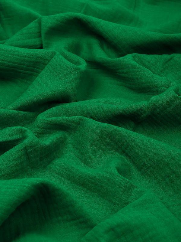 Муслин 125 г/м², 130 см / 2 метра, TBY.Mus.24723.22.2, цв.22 зеленый