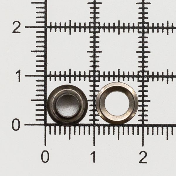 Люверсы металл ⌀_4.4 мм (внутр.), h5.42 мм (внутр.), №2, сталь, New Star, антик, уп.≈5000 шт