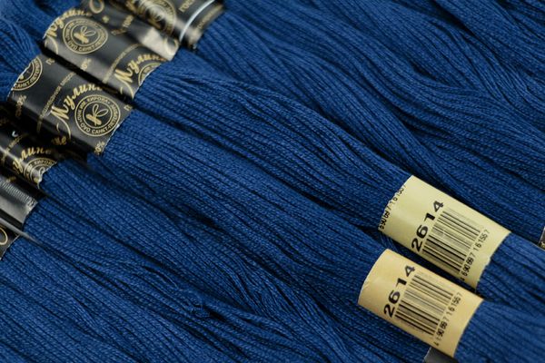 Мулине ПНК им.Кирова цв.1909 фиолетовый, 12 мотков по 10 метров