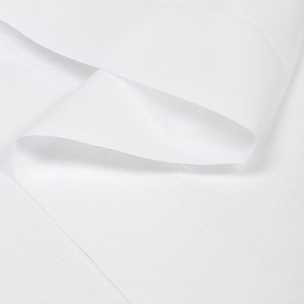 Бязь отбеленная ГОСТ 140 г/м², 150 см / 5 метров, Bz.262В.01, белый