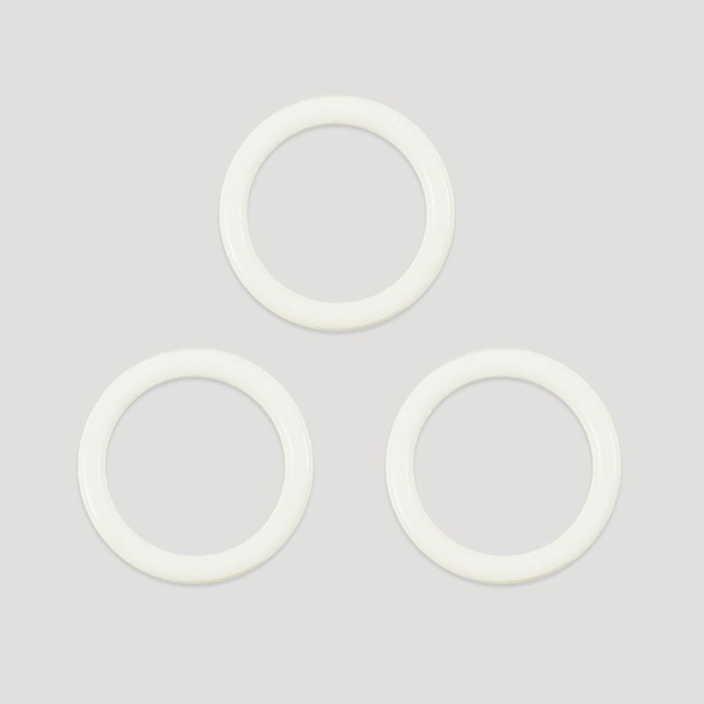 Кольца для бюстгальтера металл ⌀10.0 мм, 004 приглушенный белый, Arta, 50 шт