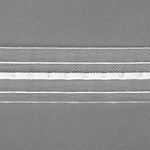 Лента (тесьма) шторная: сборка карандаш (1:3) 40 мм / 10 метров, П-022М органза, Prestij