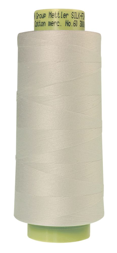 Нитки хлопковые отделочные Mettler Silk-Finish Cotton 60, _намотка 2743 м, 2000 белый, 1 катушка