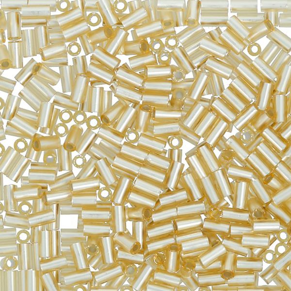 Бисер Toho Bugle 4 (3 мм), 25 г (5х5 г), 0022F св.золотистый