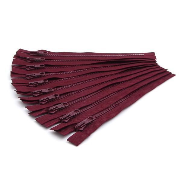 Молния трактор Arta Т6 (6 мм) 1 зам., н/раз., 18 см, цв. 033 т.бордовый, уп.10 шт