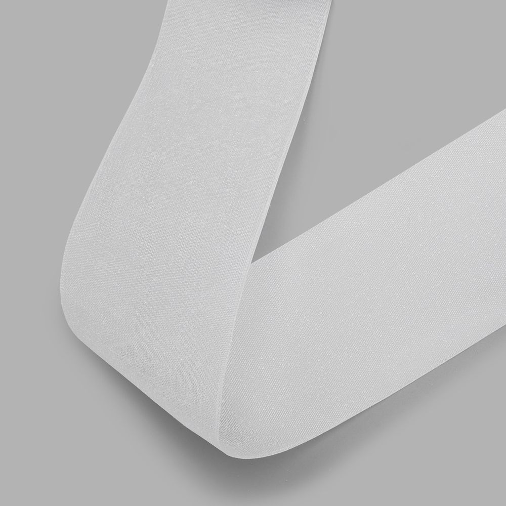 Люверсная шторная лента клеевая 100 мм / 50 метров, прозрачная, 50 м