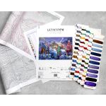 Набор для вышивания нитками LetiStitch L8108, Три короля 41х27см