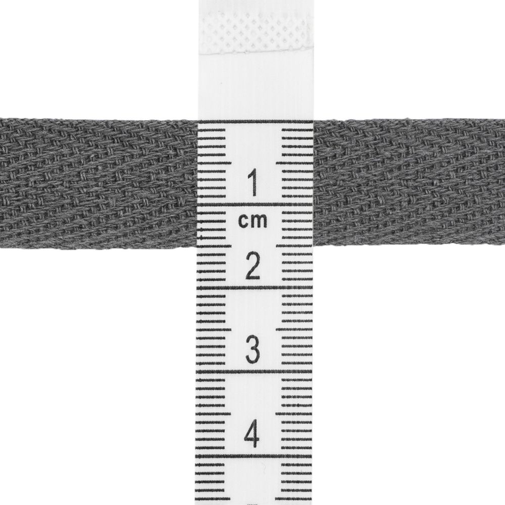 Тесьма (лента) киперная (100 х/б) 15 мм / 45.72 метра, 63 темно-серый, 6190-2024