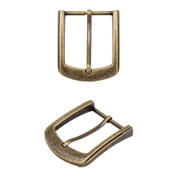 Пряжка ременная металл 35 мм, бронза, 1 шт, MB-193