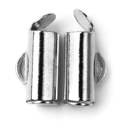 Концевик для бисерного полотна, 10 мм, 6 штук, Astra&Craft (никель) 4AR2033