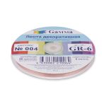 Лента репсовая (в рубчик) 6.0 мм / 45.5 метров, 004 лиловый, Gamma GR-06