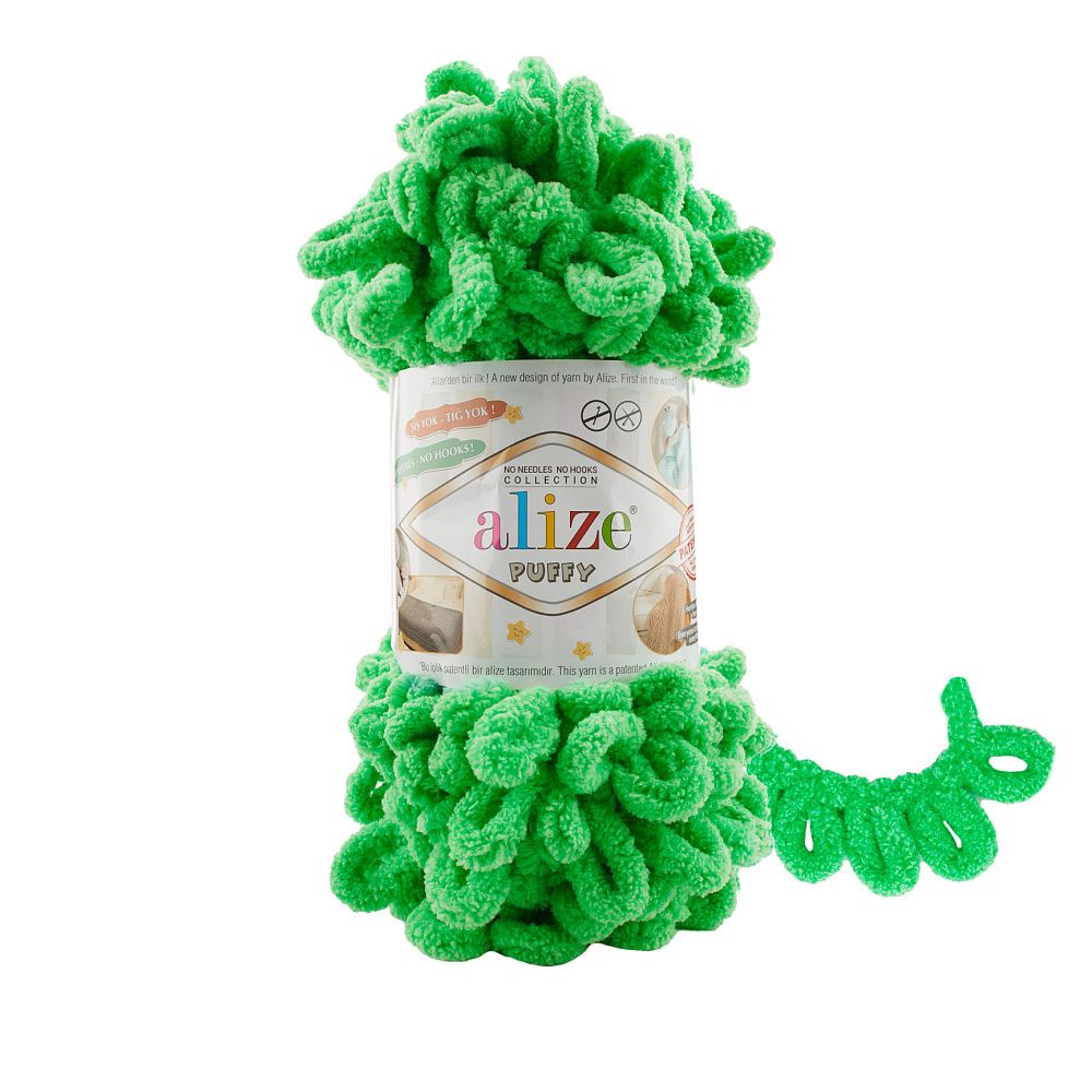 Пряжа Alize (Ализе) Puffy / уп.5 мот. по 100 г, 9.5м, 778 весна