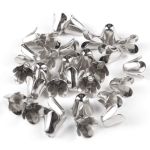 Шапочка для бусин, 12мм 30 шт/упак, Астра (Серебро) 4AR201