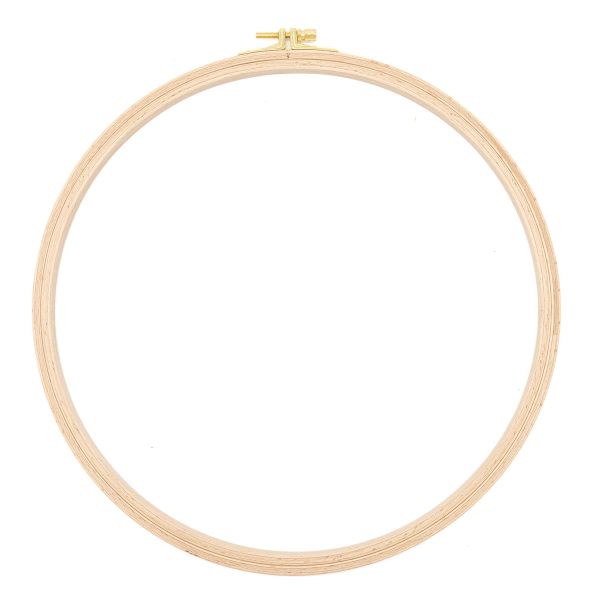 Пяльца круглые буковые, d=280 мм, выс. обода 8 мм, Nurge Hobby, 100-7