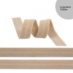 Резинка бельевая (окантовочная) матовая 15.0 мм / 1000 метров, бежевый капучино S573