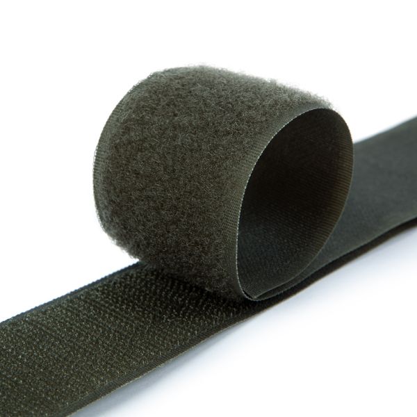 Лента контактная липучка (велкро) пришивная 40 мм / 25 метров, 093 хаки, Gamma, ПАРА (крючок+петля), качество 