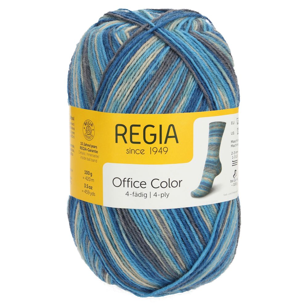 Пряжа Schachenmayr (Шахенмайер) Regia 4-fadig Color 100g, 4 нитки, 100г, 420м, 9801269, 01222 /стоковый цвет/ /TOS/