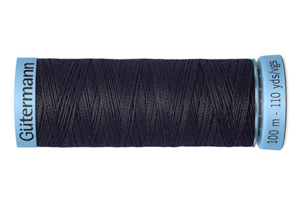 Нитки шелковые Gutermann Silk S303, 100м, 542 т.серый, 5 катушек /TOS/