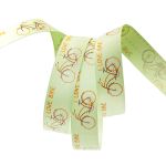 Лента репсовая (в рубчик) PREMIUM Велосипед 22 мм, 22,5м (520 св.зеленый)