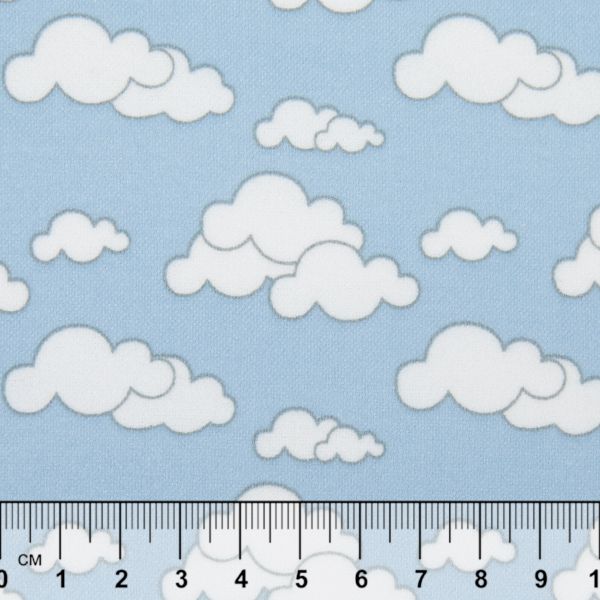 Ткань для пэчворка Peppy Молочные сны фланель, отрез 100х110 см, 175 г/м², МС-19 голубой, Peppy