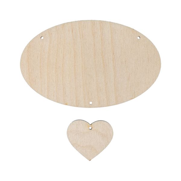 Заготовка из фанеры Подвеска, Сердце, 12х7.5 см, ВД-373 Mr.Carving