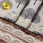 Кружево вязаное (тесьма) 30 мм / 10 метров, диз. 298, цв.35 кремовый, Kruzhevo