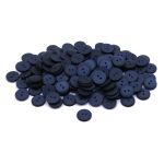 Пуговицы на 2 прокола 22L (14мм), пластик (col.22 темно-синий), CR-K18M, 144 шт