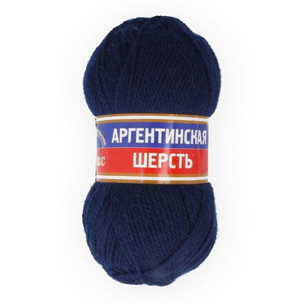 Пряжа Камтекс Аргентинская шерсть / уп.10 мот. по 100 г, 200 м, цв.173 синий