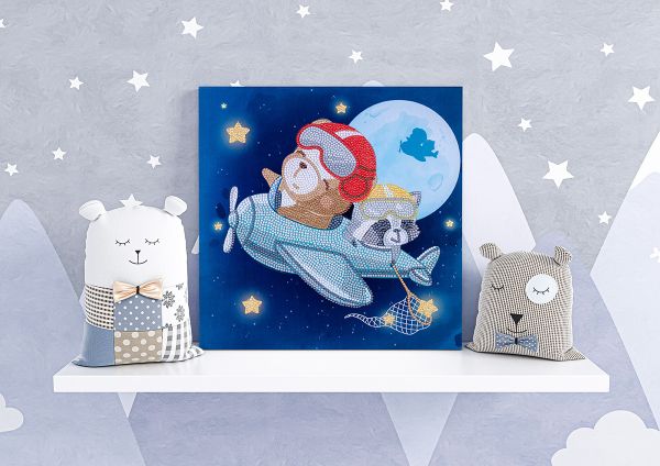 Алмазная (кристальная) мозаика Фрея, постер Полет 30х30 см