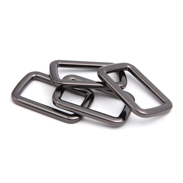 Рамка прямоугольная металл 30 мм /39х25 мм/ чер.никель, ГУ12749, 4 шт