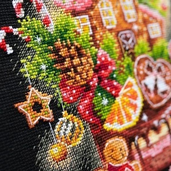 Набор для вышивания нитками Чудесная игла, Сладкое Рождество, 18х28 см