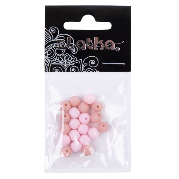 Бусины стекло ⌀6 мм, 100 шт (5х20 шт), №02 ассорти, Zlatka LVBD-01