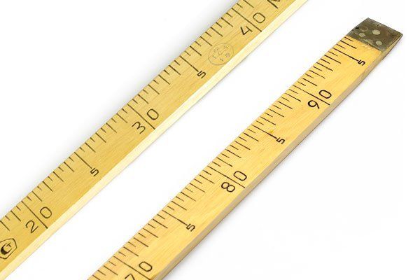 Метр деревянный с клеймом 100 см, КР-1