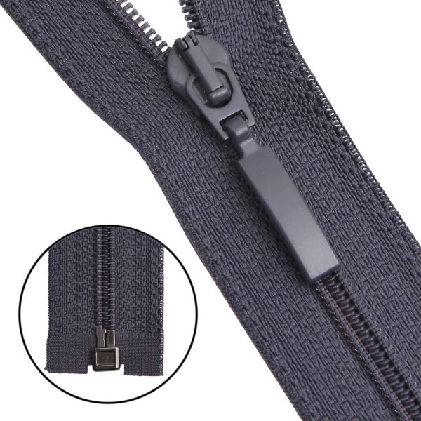 Молния спираль (витая) Arta Т5 (5 мм) 1 зам., разъем., 60 см, цв. 301 графит, уп.5 шт