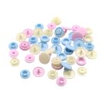 Кнопки Color Snaps, PrymLove, розовый/голубой/жемчужный цв, 12мм, 30 шт, Prym