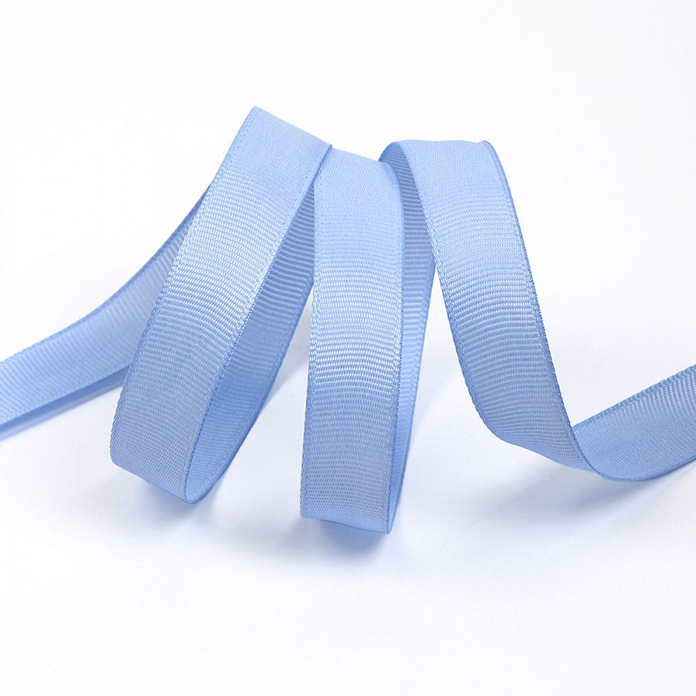 Лента репсовая (в рубчик) 20.0 мм / 22.8±1 метра, S351 голубой, Magic4Hobby