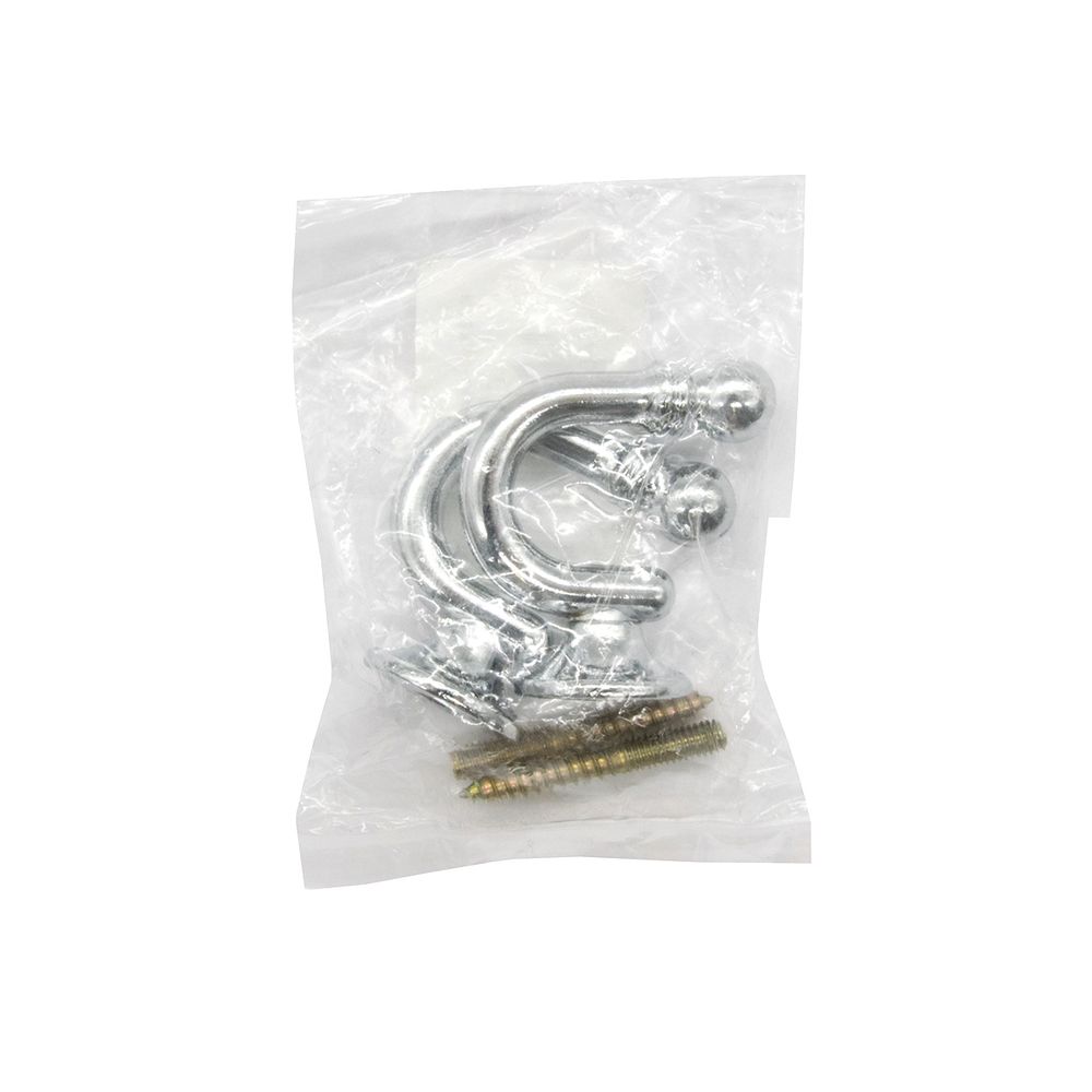 Крючки под подхваты ⌀19 мм, 4 серебро