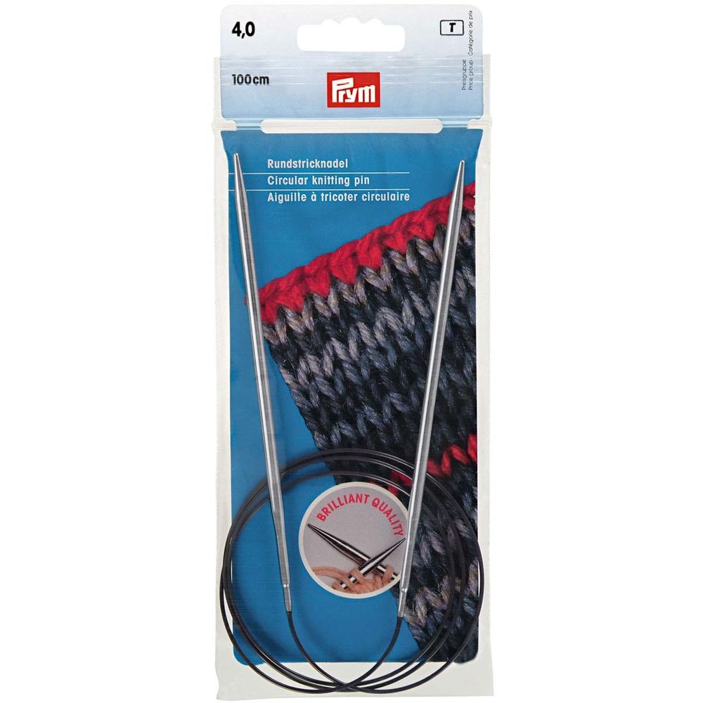 Спицы круговые Prym ⌀4,0 мм, 100 см