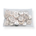 Пуговицы 4 прокола 24L (15мм), (Gold (золотой)), 36 шт