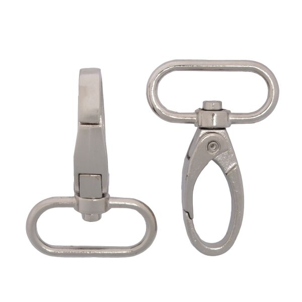 Карабин металл 25.0 мм (48х32 мм), 2 шт, никель, 0325-0037 Hobby&Pro