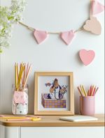 Набор для вышивания нитками Klart, Союзмультфильм. Фрекен Бок, 18х16.5 см