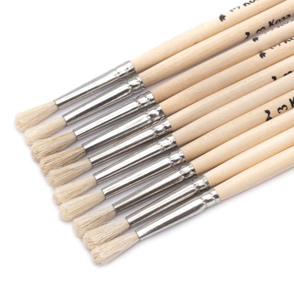 Кисть коза школьная №3,10 шт