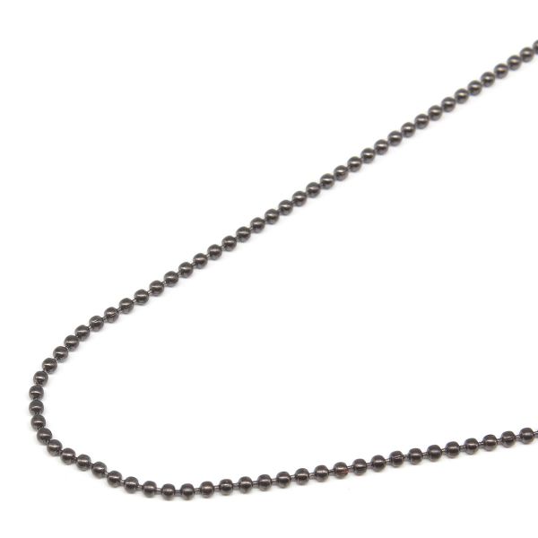 Цепочка шариковая, металл 1,2 мм / 91,4 м, черное серебро