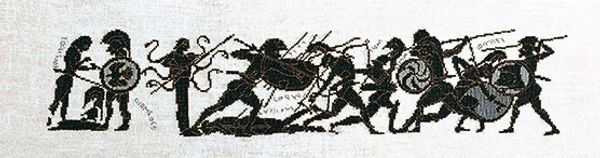 Набор для вышивания нитками Thea Gouverneur 951А, Ахиллес, 67х18 см