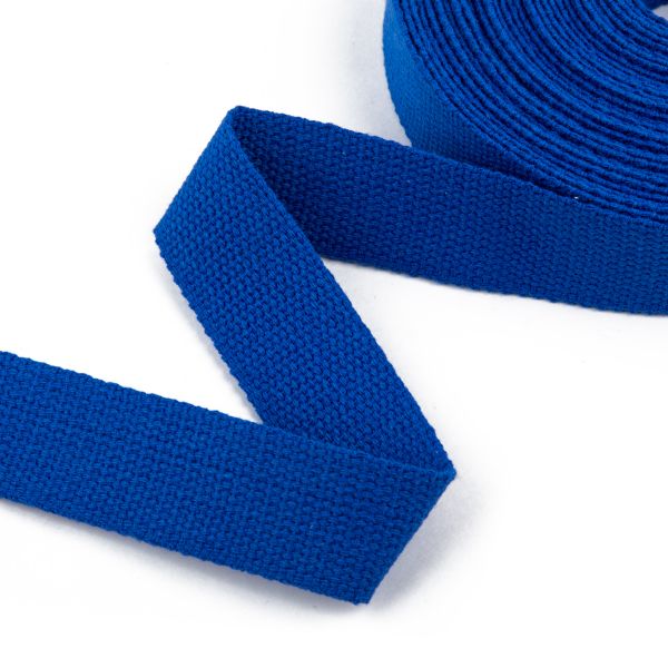 Стропа (ременная лента) 30 мм / 10 метров, толщ. 1.92 мм, [24.75 г/пог.м], 100% х/б, синий, Gamma G301C
