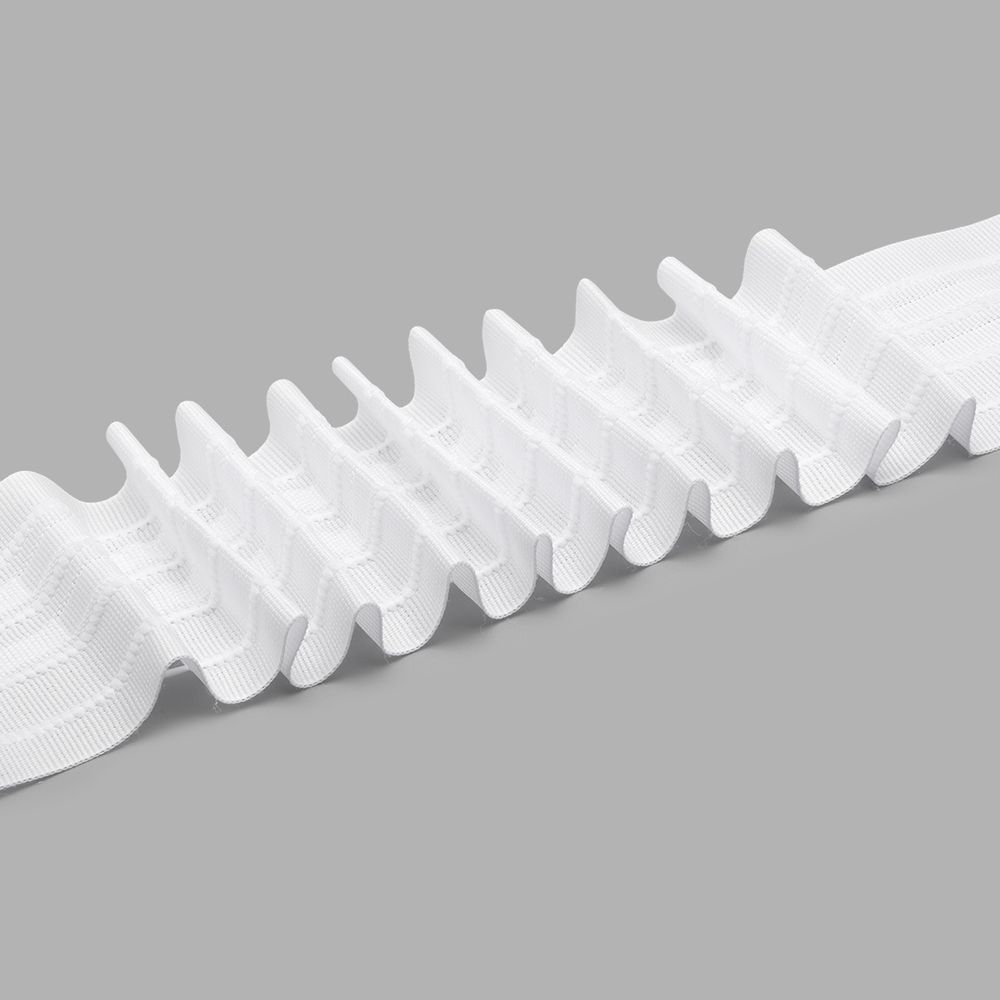 Лента (тесьма) шторная: сборка параллельная (1:2) 60 мм / 50 метров