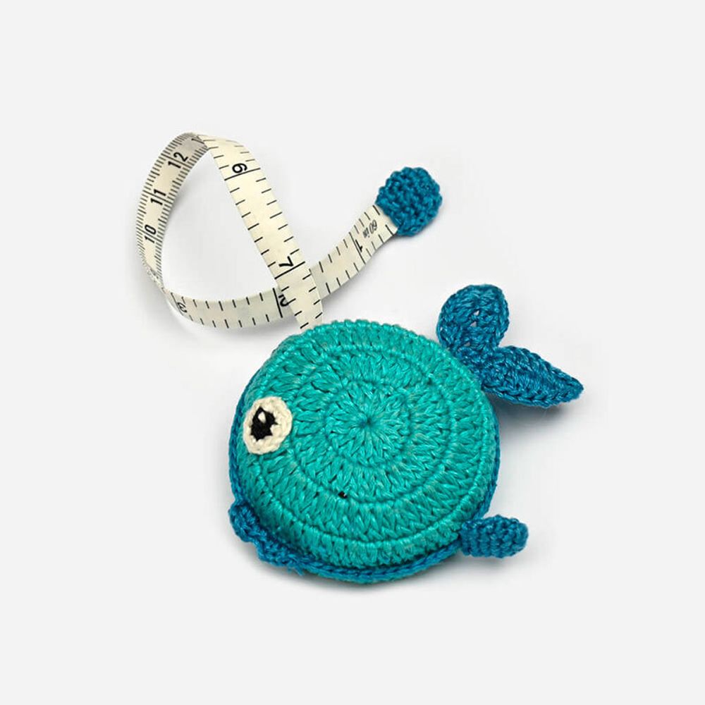 Рулетка Knit Pro Lantern Moon Рыбка с сантиметровой и дюймовой шкалой, длина 150см, 350635
