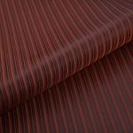 Ткань подкладочная (таффета) с рисунком 96 г/м², 100х145 см, 021 коричневый в полоску, Gamma JTR