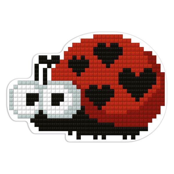 Алмазная (кристальная) мозаика Фрея, магнит Божья коровка, 8,5х6 см