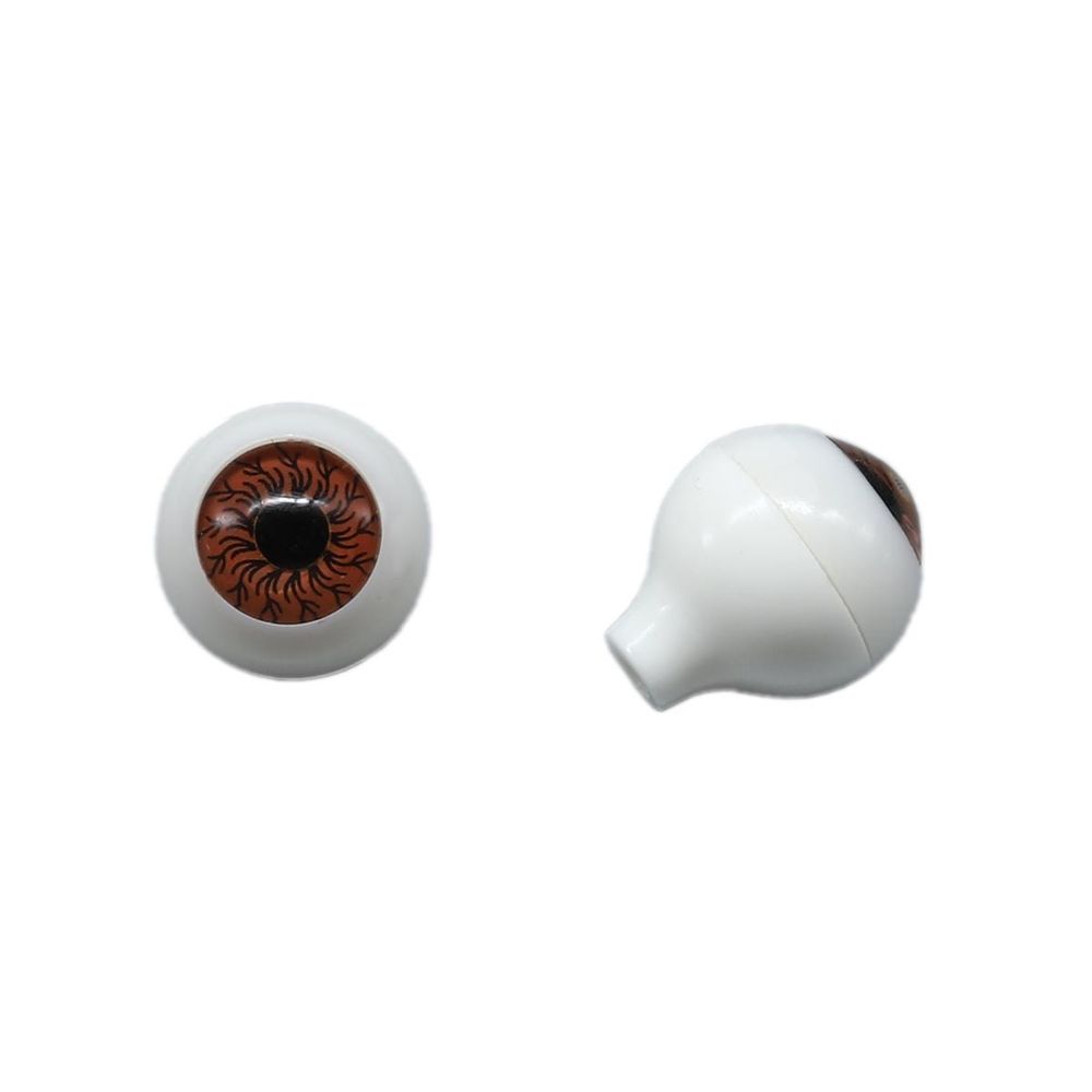 Глаза для кукол и игрушек круглые 1.2 см, 50 шт в упак, коричневый
